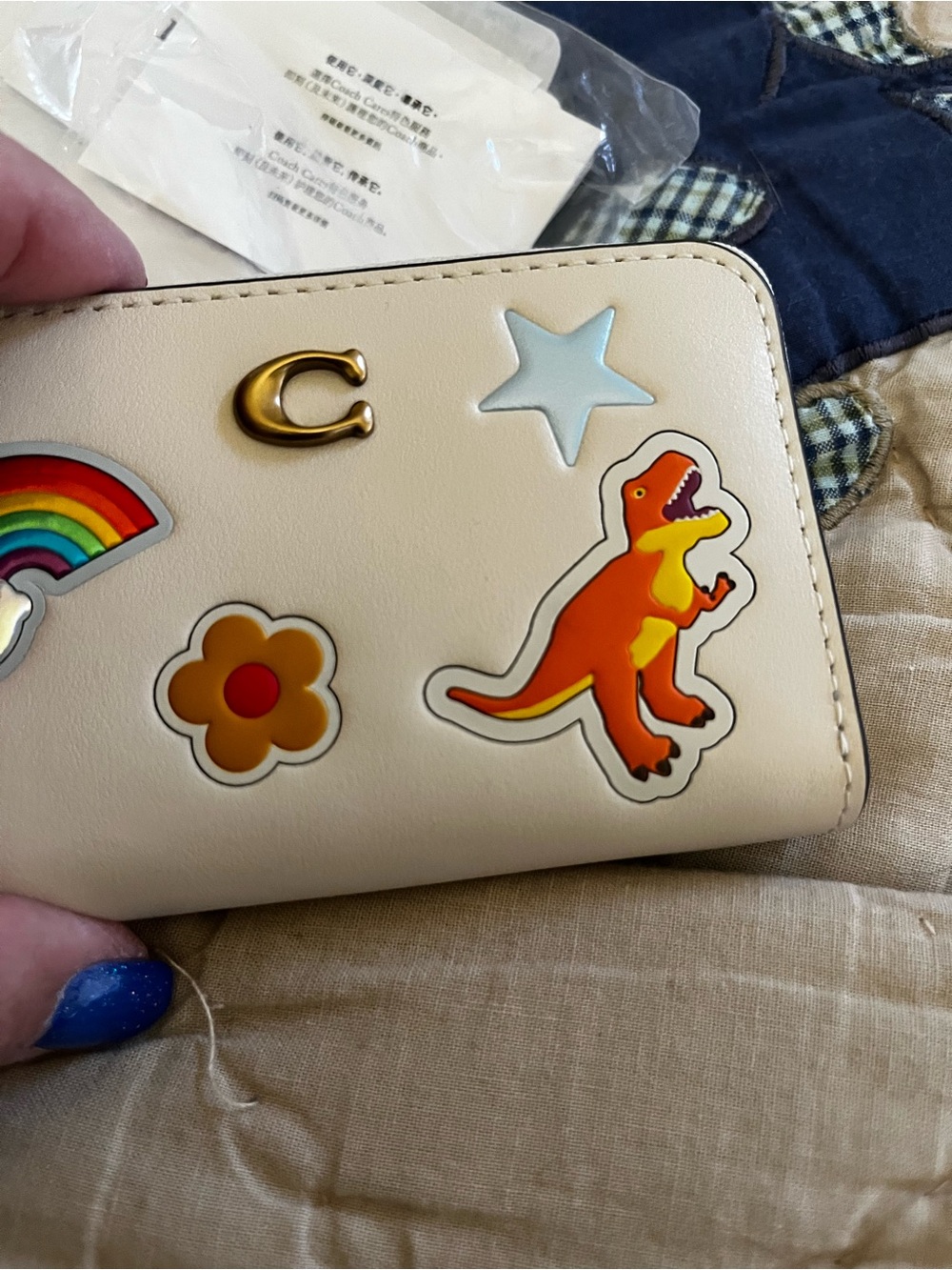 Coach Sticker Print Zip Around Card Case - Picture 8 of 9